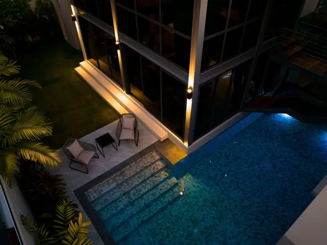 Riverhouse Phuket — Терраса и бассейн ночью, Банг Тао и Лагуна, Пхукет