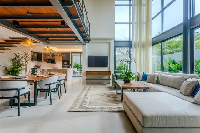 Riverhouse Phuket — Двусветная гостиная-столовая, Банг Тао и Лагуна, Пхукет