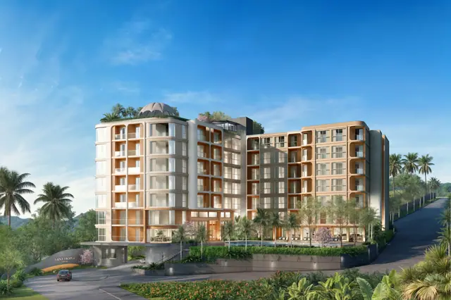 Saint Tropez Naithon — Фасад со стороны подъездной дороги, Лаян, Пхукет