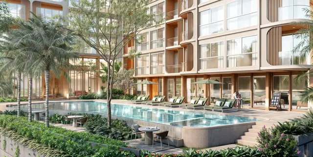 Saint Tropez Naithon — Бассейн во дворе у корпуса, Лаян, Пхукет