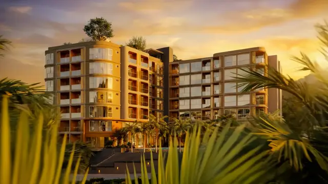 Saint Tropez Naithon — Фасад на закате, Лаян, Пхукет