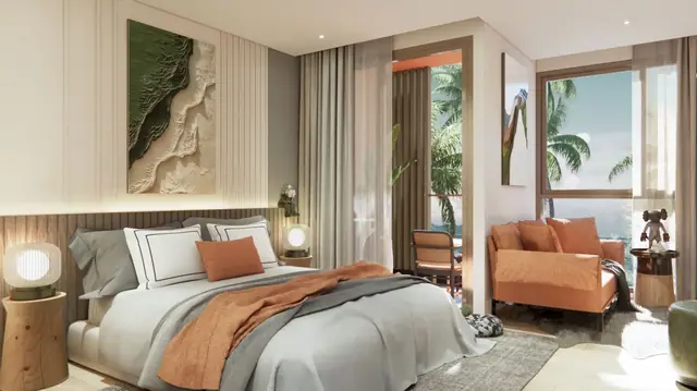 Saint Tropez Naithon — Студия тип A — кровать у окна, Лаян, Пхукет