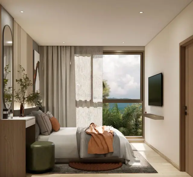Saint Tropez Naithon — 2 спальни тип B1 — вторая спальня, Лаян, Пхукет
