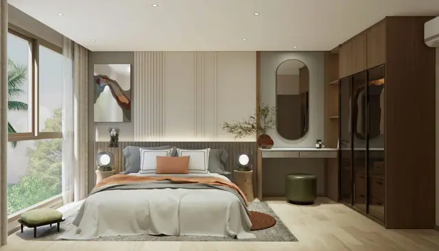 Saint Tropez Naithon — 2 спальни тип C — спальня, Лаян, Пхукет