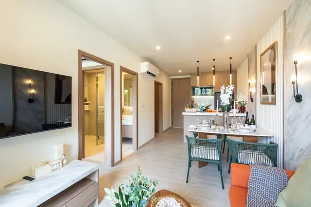 Saint Tropez Naithon — Шоурум квартиры с 2 спальнями, Лаян, Пхукет