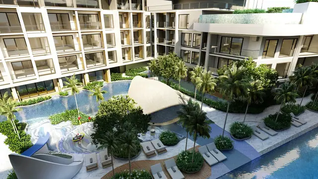 Sea Heaven Beachfront Phase 3.1 — Террасы и бассейн с высоты, Лаян, Пхукет