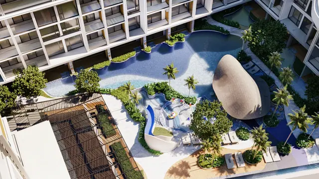 Sea Heaven Beachfront Phase 3.1 — Аквазона с высоты, Лаян, Пхукет