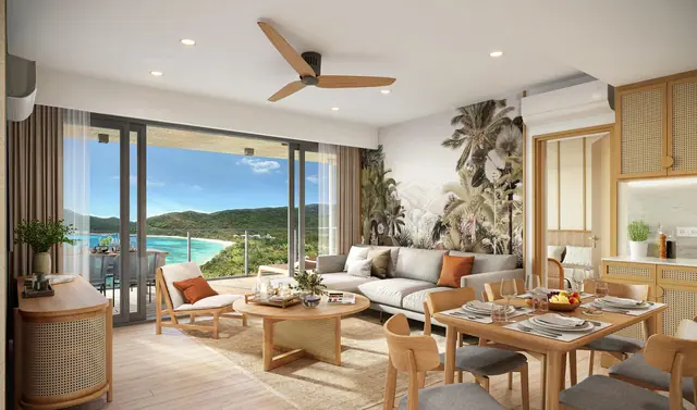 Seashore Laguna Beach Residences — Гостиная, 2 спальни (тип 2A) — вторая дизайн-тема, Банг Тао и Лагуна, Пхукет