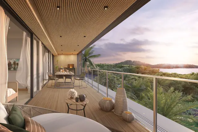 Seashore Laguna Beach Residences — Балкон с видом на закат, 3 спальни (тип 3B), Банг Тао и Лагуна, Пхукет