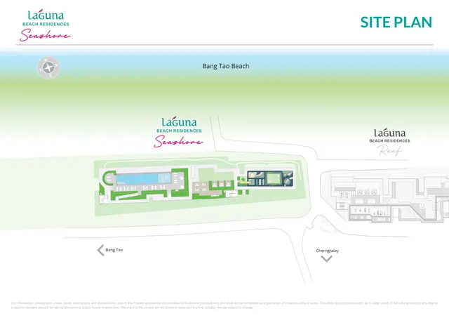 Seashore Laguna Beach Residences — Генплан участка у пляжа Банг Тао, Банг Тао и Лагуна, Пхукет