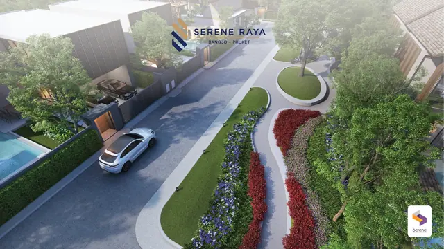 Serene Raya Bangjo — Рендер: парк, Банг Тао и Лагуна, Пхукет