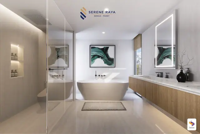 Serene Raya Bangjo — Двухэтажная вилла: ванная, Банг Тао и Лагуна, Пхукет