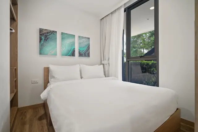 Skypark Aurora — Квартира 2A-2 · 2 спальни, 40 м² · первый этаж с садом, Банг Тао и Лагуна, Пхукет