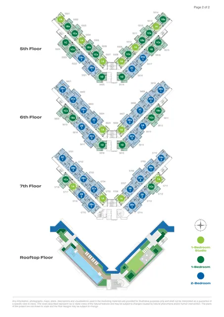 Skypark Celeste — Корпус E · этажи 5–7, Банг Тао и Лагуна, Пхукет