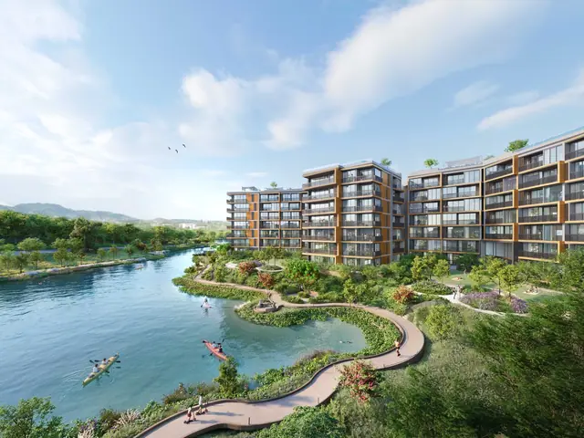 Skypark Elara Lakelands — Прогулочный променад у воды, Банг Тао и Лагуна, Пхукет