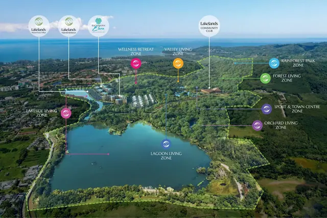 Skypark Elara Lakelands — Расположение в Laguna Lakelands, Банг Тао и Лагуна, Пхукет