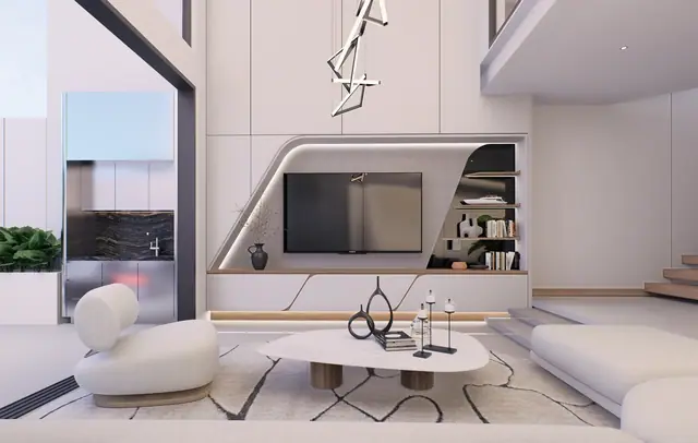 Sole Mio Residences — Гостиная, зона отдыха · дуплекс, 2 спальни, Банг Тао и Лагуна, Пхукет