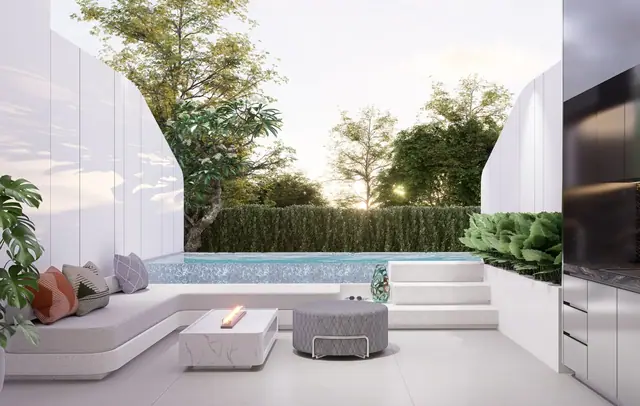 Sole Mio Residences — Терраса с собственным бассейном · дуплекс, 2 спальни, Банг Тао и Лагуна, Пхукет