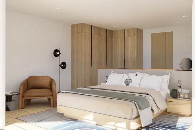 Sole Mio Residences — Спальня с гардеробом · пентхаус, 3 спальни, Банг Тао и Лагуна, Пхукет