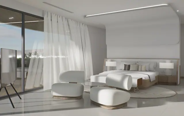 Sole Mio Residences — Мастер-спальня с выходом на террасу · пентхаус, 4 спальни, Банг Тао и Лагуна, Пхукет