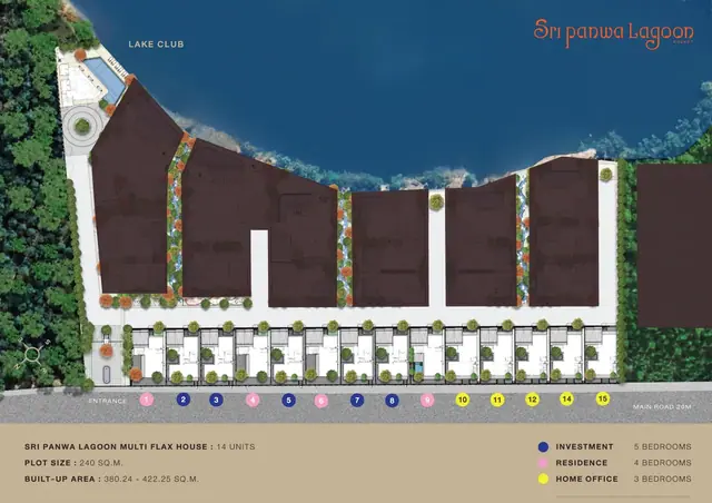 Sri Panwa Lagoon — План: дома Multi-Flex Design, Банг Тао и Лагуна, Пхукет