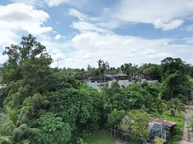 Sun Hills Lakeside Phuket — Крыши посёлка среди зелени, Банг Тао и Лагуна, Пхукет