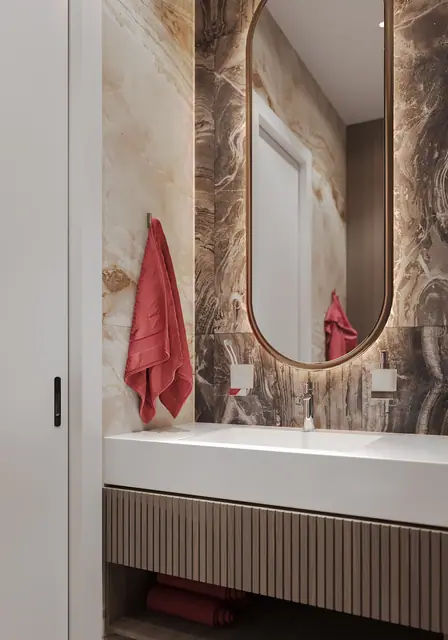 Sun Hills Lakeside Phuket — Ванная с раковиной и зеркалом, Банг Тао и Лагуна, Пхукет