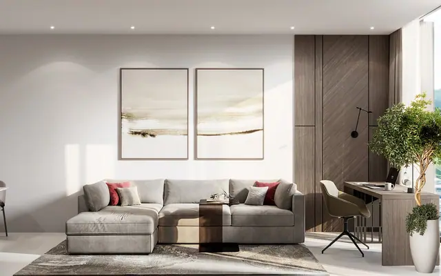 Sun Hills Lakeside Phuket — Гостиная с угловым диваном, Банг Тао и Лагуна, Пхукет