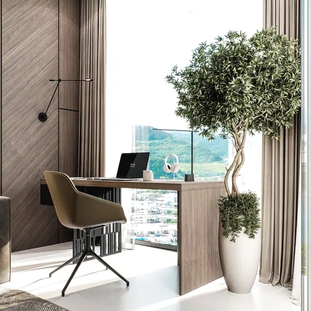 Sun Hills Lakeside Phuket — Рабочее место у панорамного окна, Банг Тао и Лагуна, Пхукет