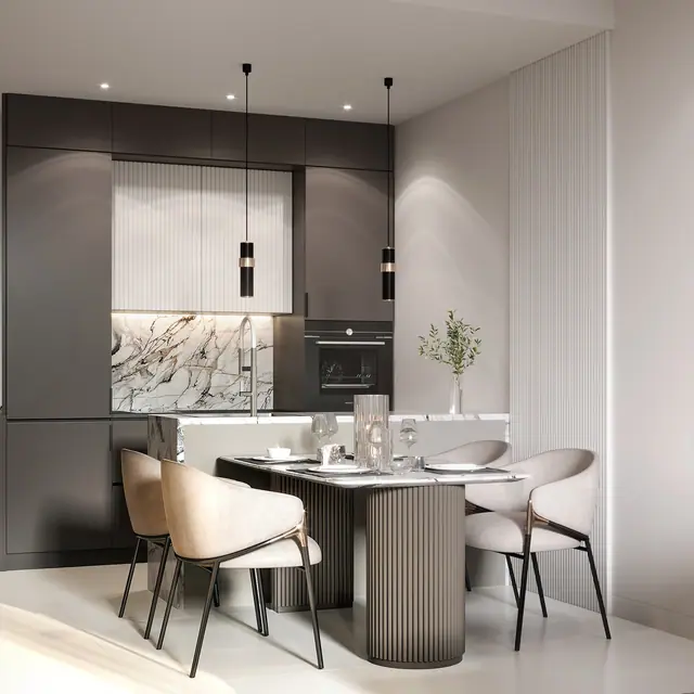 Sun Hills Lakeside Phuket — Кухня с обеденной группой, Банг Тао и Лагуна, Пхукет