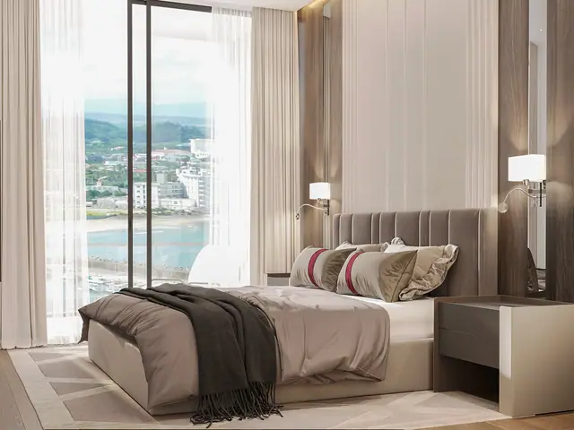 Sun Hills Lakeside Phuket — Спальня с видом на озеро, Банг Тао и Лагуна, Пхукет