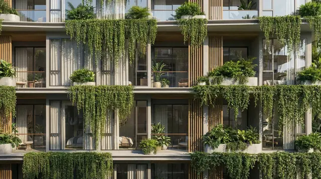 Sun Hills Layan — Фасад с вертикальным озеленением, Лаян, Пхукет