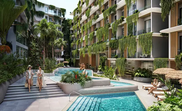 Sun Hills Layan — Бассейн в центре комплекса, Лаян, Пхукет