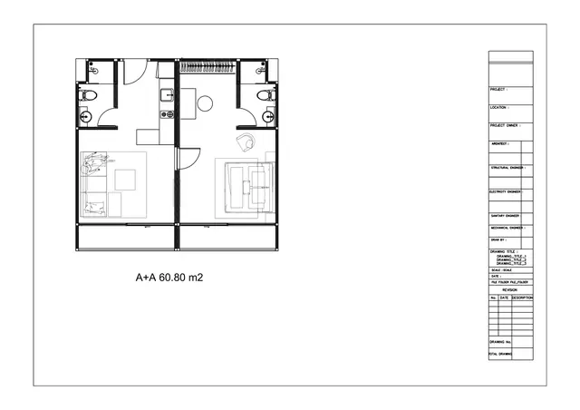 Sun Hills Layan — A+A — 2 спальни · 60.8 м², Лаян, Пхукет