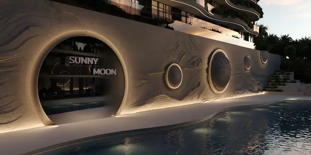 Sunny Moon — Портал у бассейна вечером, Раваи и Най Харн, Пхукет