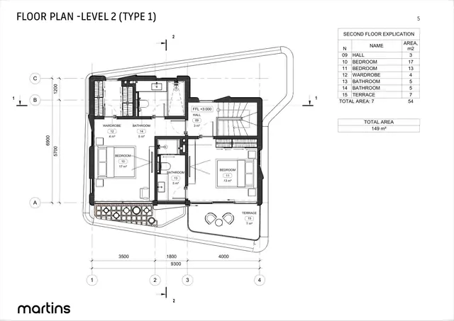 Sunny Moon Village — 2 спальни — 2-й этаж · 149 м², Раваи и Най Харн, Пхукет