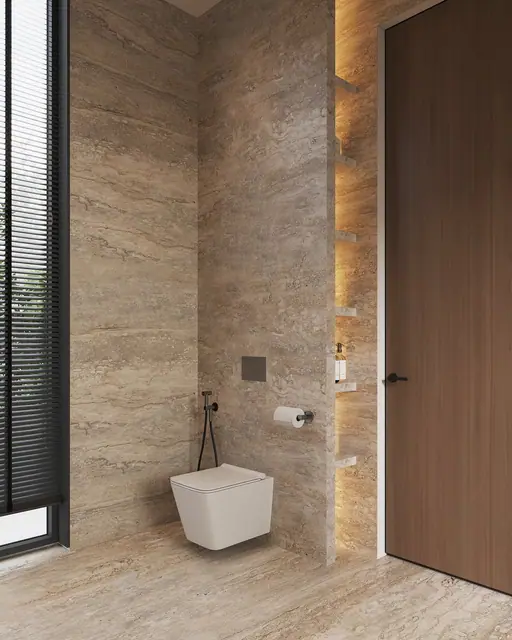 Sunti Villas — Санузел в мраморной отделке, Банг Тао и Лагуна, Пхукет