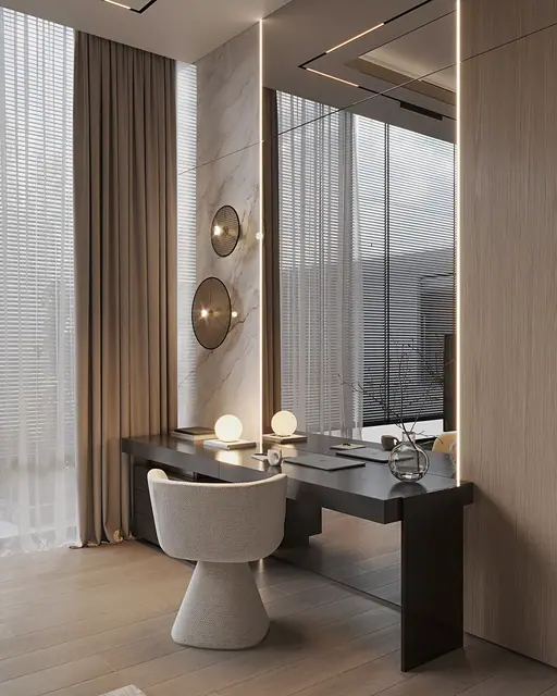 Sunti Villas — Консоль с зеркалом в спальне, Банг Тао и Лагуна, Пхукет