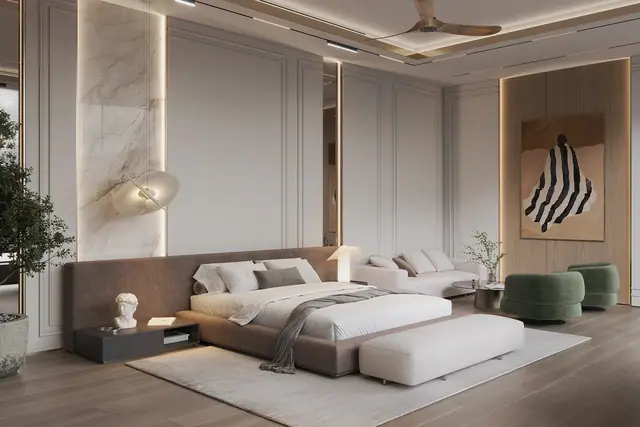 Sunti Villas — Мастер-спальня с зоной отдыха, Банг Тао и Лагуна, Пхукет