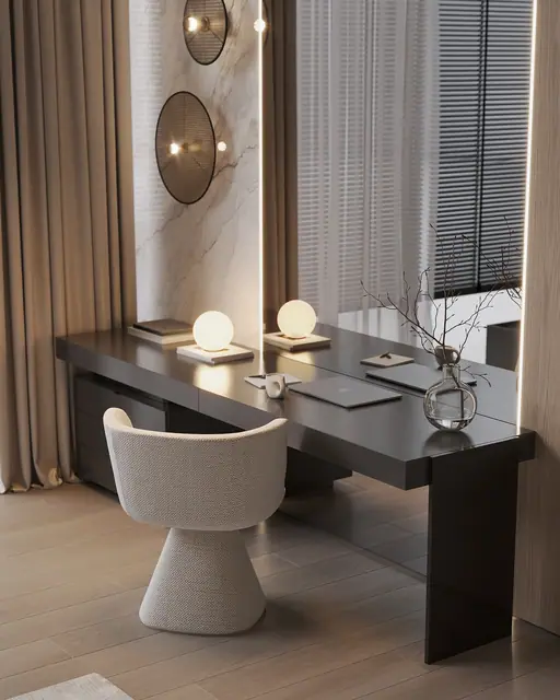 Sunti Villas — Рабочий стол у зеркальной стены, Банг Тао и Лагуна, Пхукет