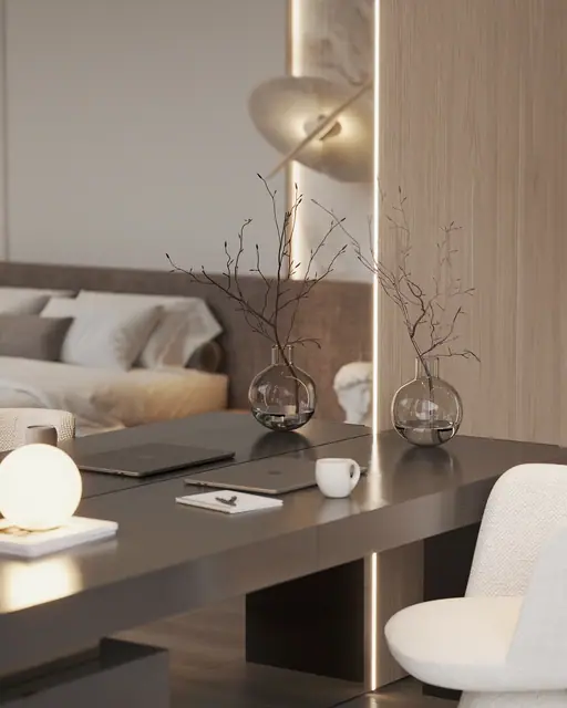 Sunti Villas — Рабочее место с настольными светильниками, Банг Тао и Лагуна, Пхукет