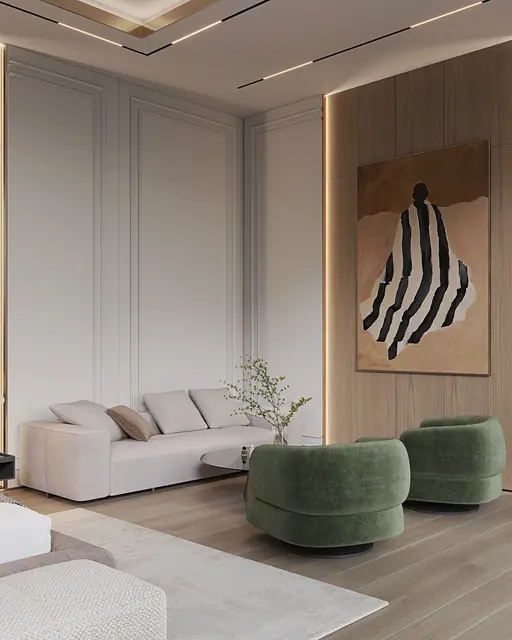 Sunti Villas — Зона отдыха с диваном и пуфами, Банг Тао и Лагуна, Пхукет