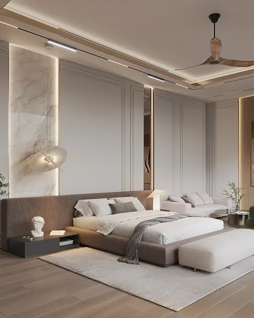 Sunti Villas — Спальня с акцентной картиной, Банг Тао и Лагуна, Пхукет