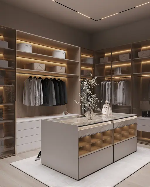 Sunti Villas — Гардеробная с комодом-островом, Банг Тао и Лагуна, Пхукет