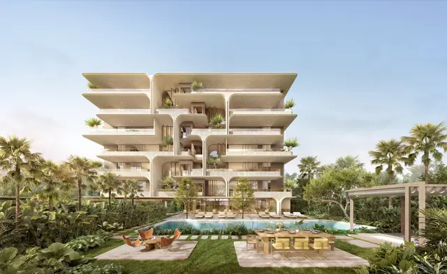 Surfhouse Residences — Фасад со стороны бассейна, Банг Тао и Лагуна, Пхукет