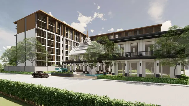The Ozone Condominium — Главный вход с дороги, Банг Тао и Лагуна, Пхукет