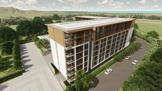 The Ozone Condominium — Корпус со стороны парковки, Банг Тао и Лагуна, Пхукет