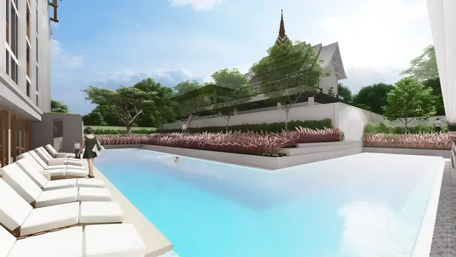 The Ozone Condominium — Бассейн и павильон, Банг Тао и Лагуна, Пхукет
