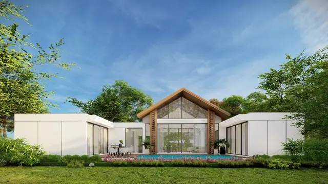 The Ozone Luxury Villas — Вилла с бассейном со стороны газона · 3 спальни, Банг Тао и Лагуна, Пхукет