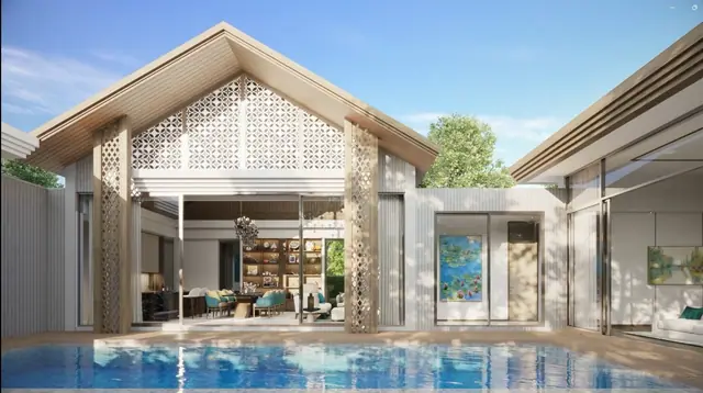 The Ozone Luxury Villas — Бассейн у открытой гостиной · 3 спальни, Банг Тао и Лагуна, Пхукет